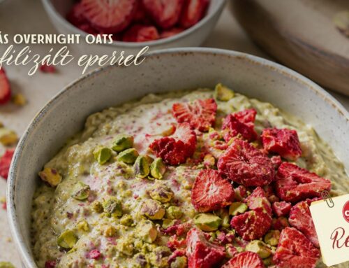 Recept – Pisztáciás overnight oats liofilizált eperrel